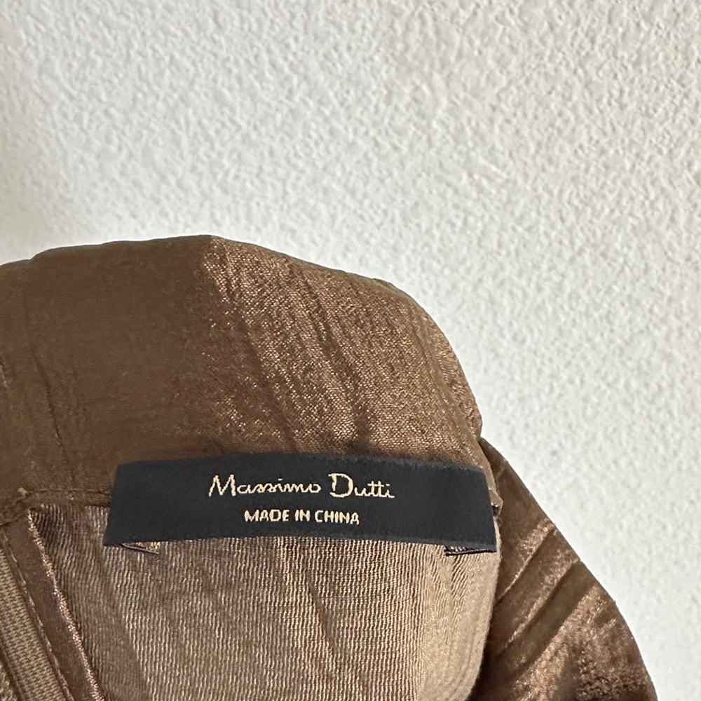 Massimo Dutti Sleeveless Halter Neck MIDI Dress - Picture 7 of 10